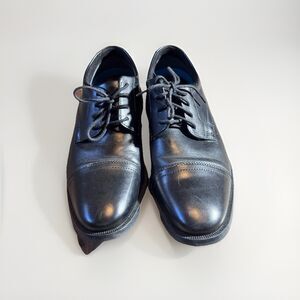 NunnBush  lace up dress shoes black leather with comfort gel memory foam 8M